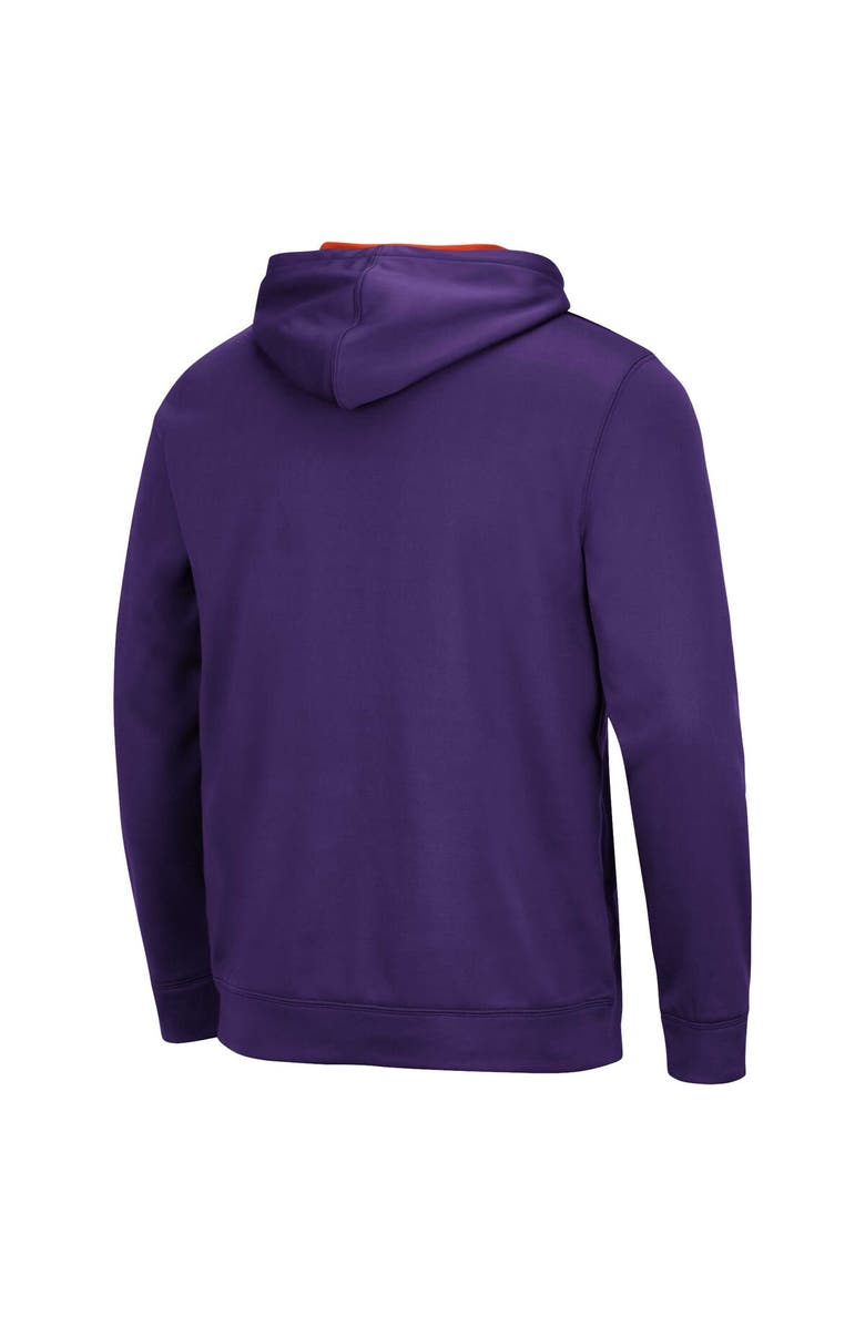 COLOSSEUM Men's Colosseum Purple Clemson Tigers Resistance Pullover Hoodie, Alternate, color, Purple