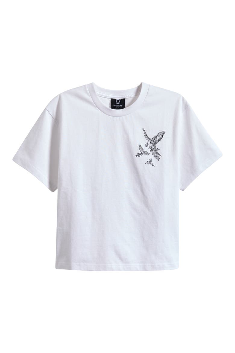 Kids' Summer Graphic T-Shirt, Main, color, WHITE