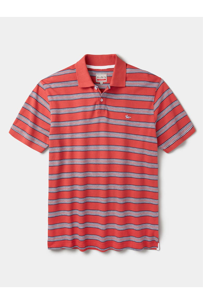 Blair Yarn Dyed Pique Polo T-Shirt, Alternate, color, Coral Stripe