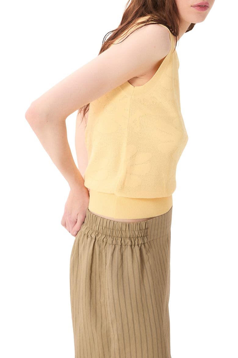 Icaria Jacquard Sweater Tank, Alternate, color, BUTTER