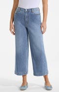 Lands' End Plus Size Denim High Rise Wide Leg Crop Jeans