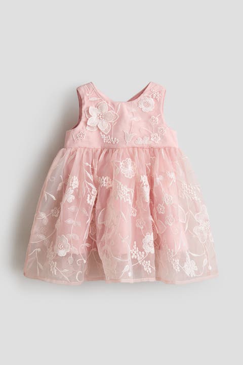 Embroidered Organza Dress