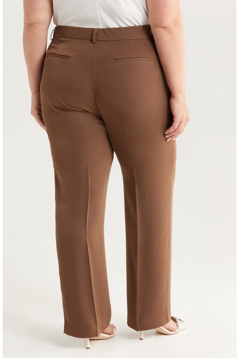 Brushed Woven Straight Leg Pants, Alternate, color, PUTTY