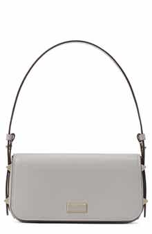small liv leather east/west shoulder bag