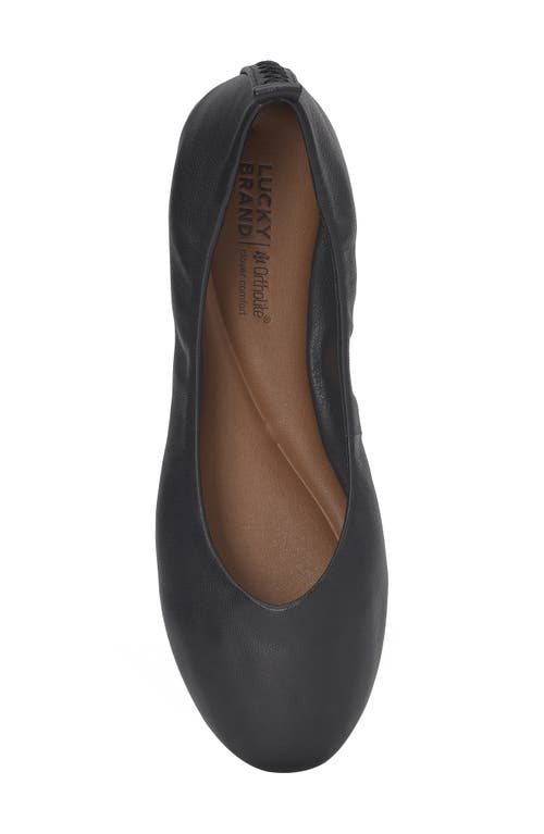 Shop Lucky Brand Emmielou Ballet Flat In Black