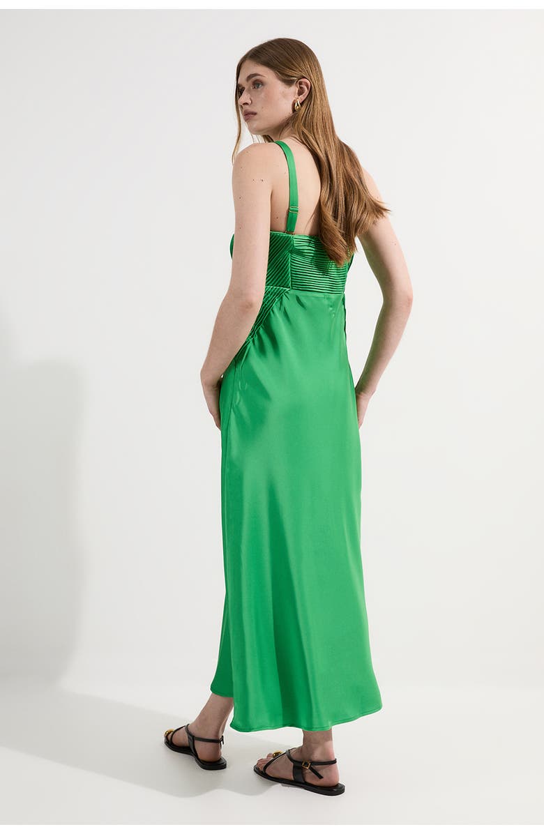 Karen Millen Thin Strap Maxi Dress, Alternate, color, Bright Green