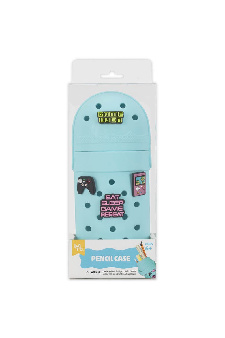 Charm Pencil Case, 4 Video Game Decoration Charms, Main, color, Multicolored