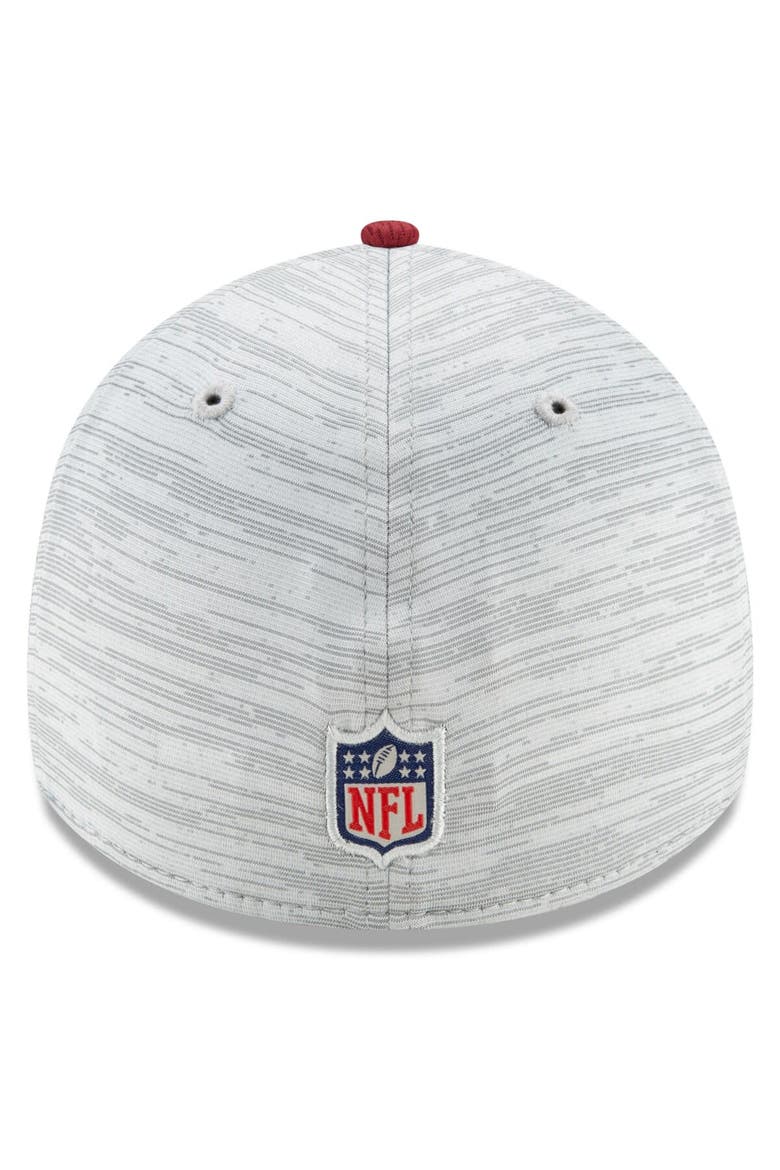 Men's New Era Gray/Burgundy Washington Football Team 2021 NFL Training Camp Official 39THIRTY Flex Hat, Alternate, color, Gray