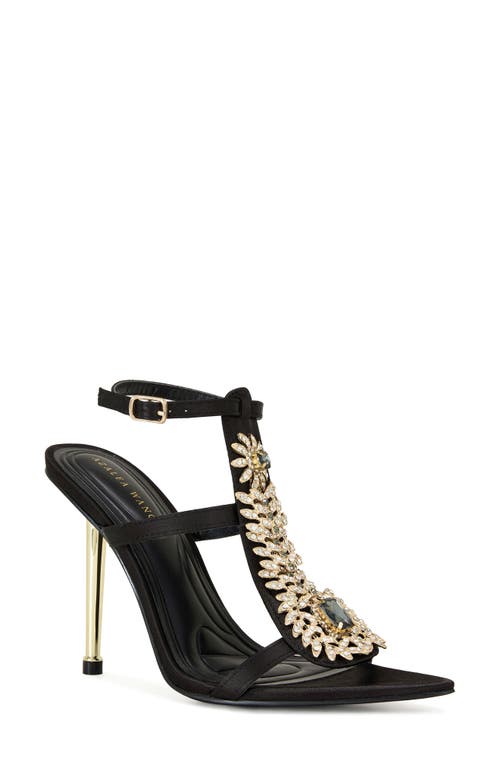Azalea Wang Wyatt Ankle Strap Sandal In Black