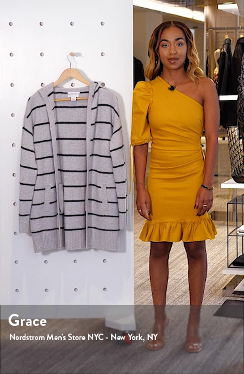 Hooded Boiled Cashmere Cardigan, sales video thumbnail