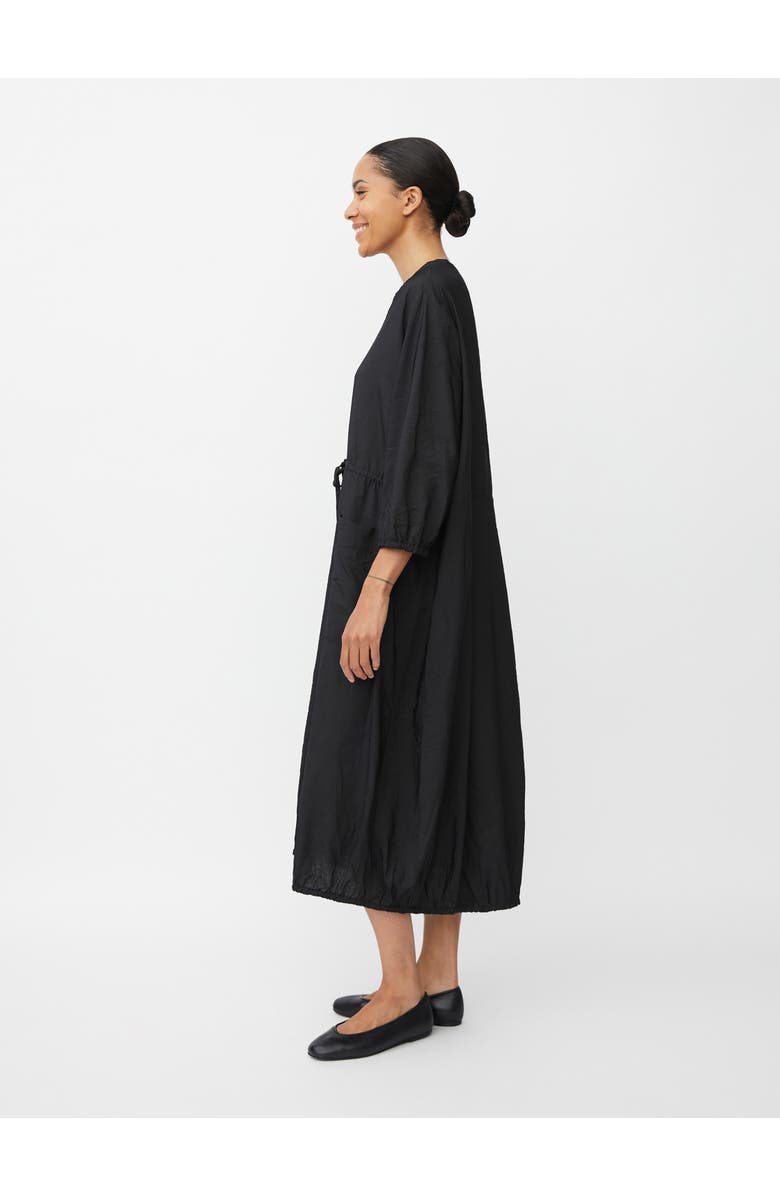 Masai Copenhagen MaNymosa 3/4 Sleeve Loose Fit Midi Dress, Alternate, color, Black