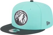 New Era Men's New Era Turquoise/Charcoal Minnesota Timberwolves Color Pack Two-Tone 9FIFTY Snapback Hat