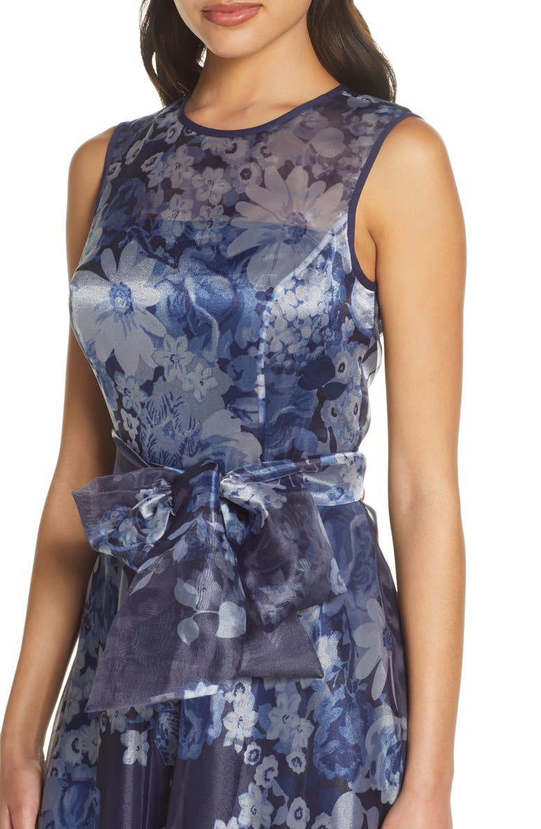 Eliza J Floral Organza Jumpsuit, Alternate, color,