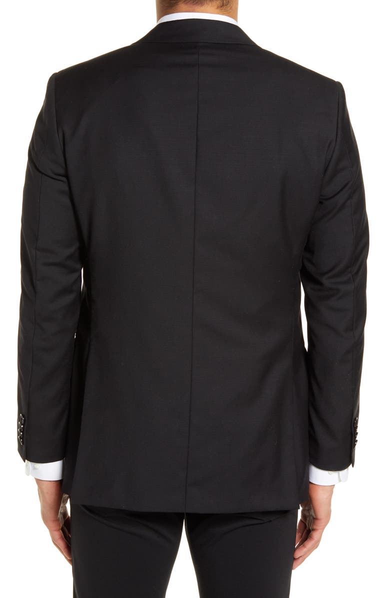 Indochino Hemsworth Black Wool Suit Jacket, Alternate, color,