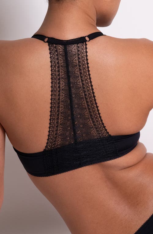 Passionata Leila Underwire T-back Push-up Bra In Black