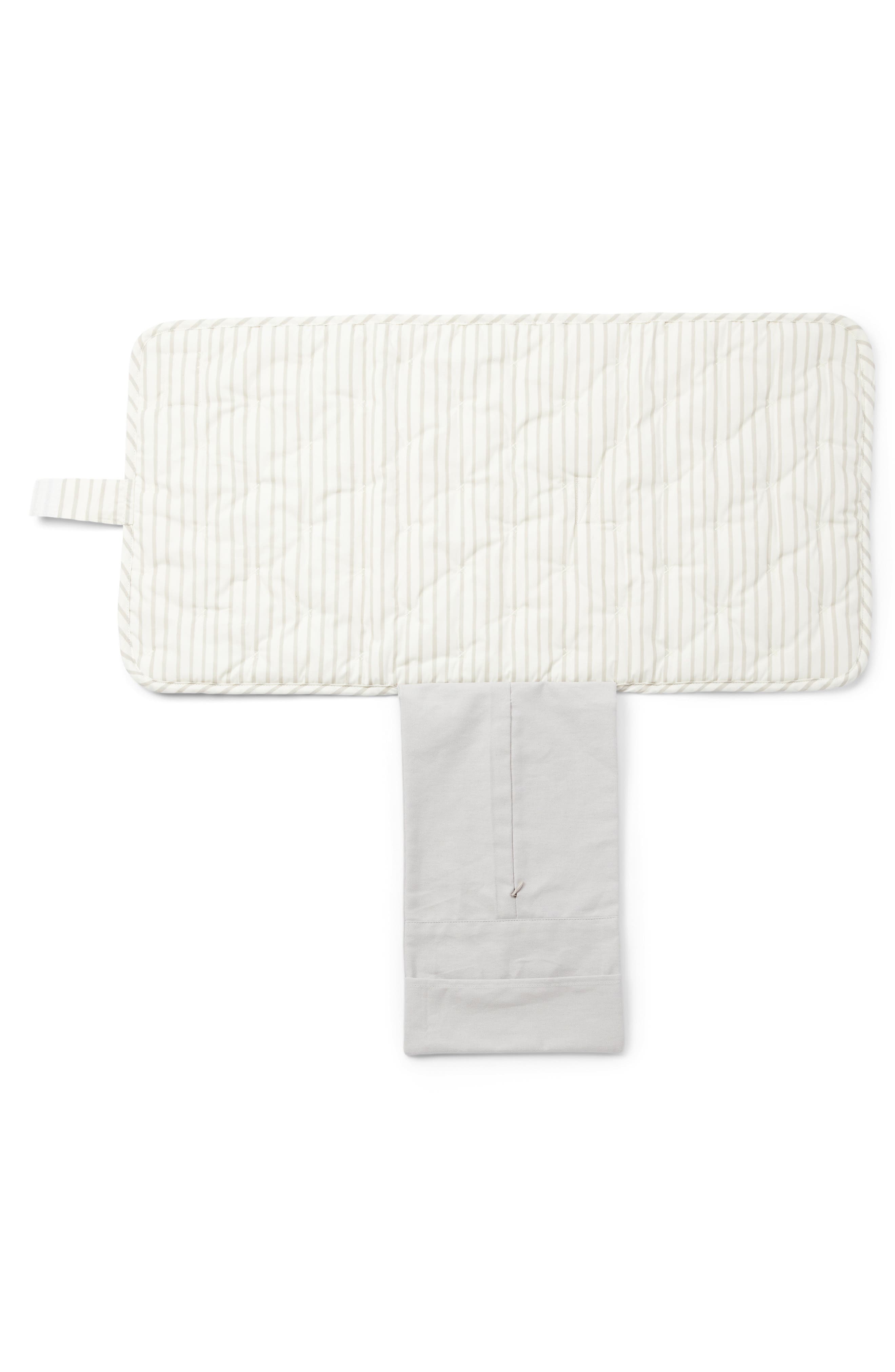 Pehr On the Go Coated Organic Cotton Changing Pad, Alternate, color, Pebble