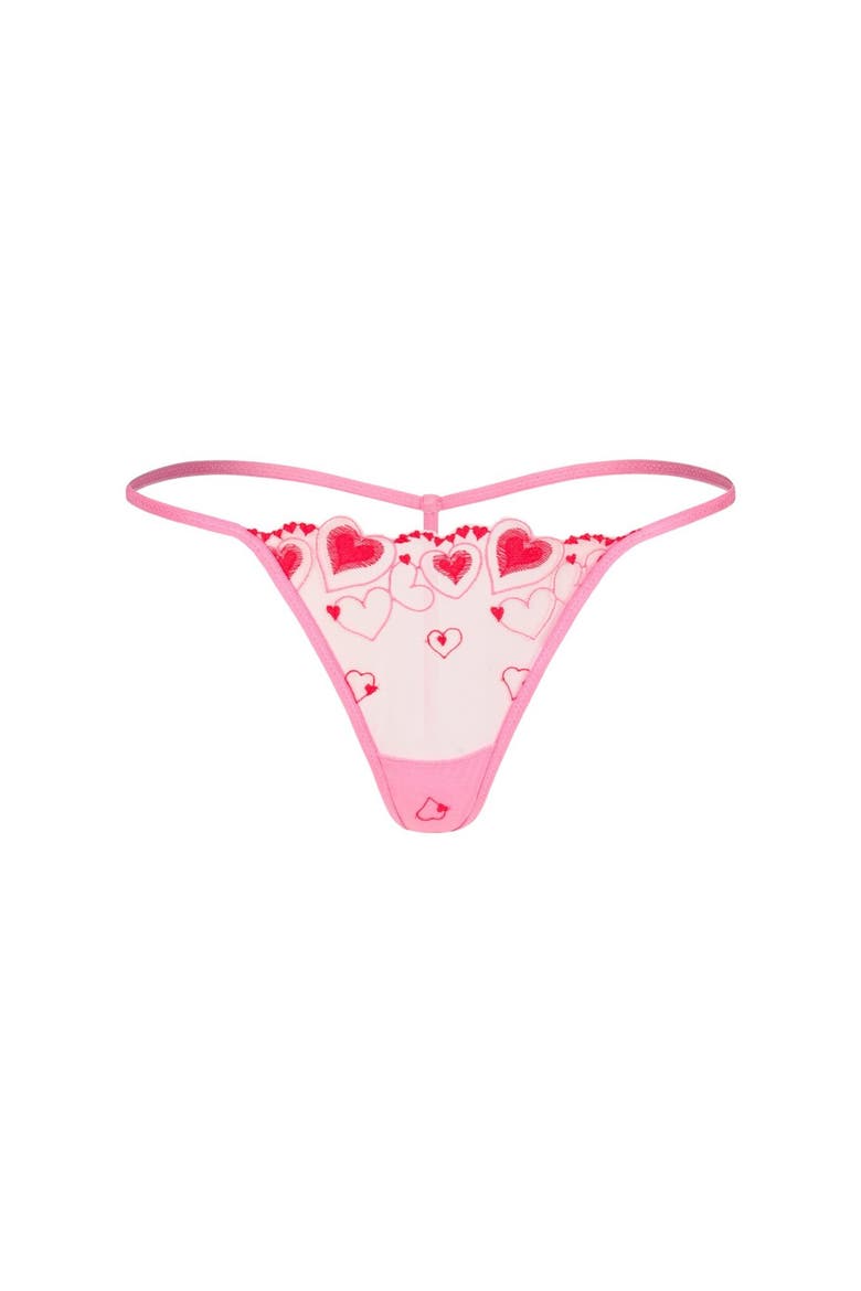 Lovette G-String Panties, Alternate, color, Medium pink