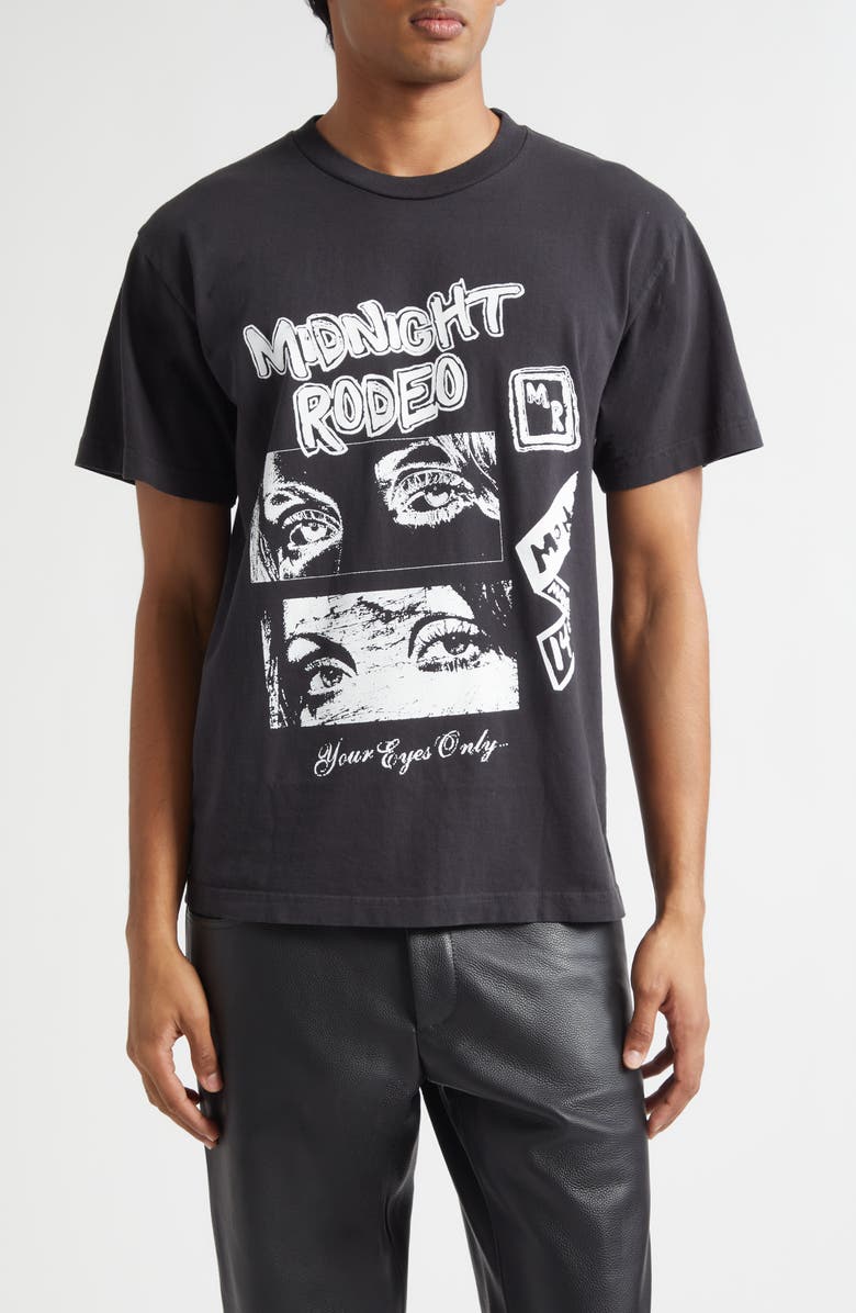 MIDNIGHT RODEO Your Eyes Only Graphic T-Shirt, Main, color, Black