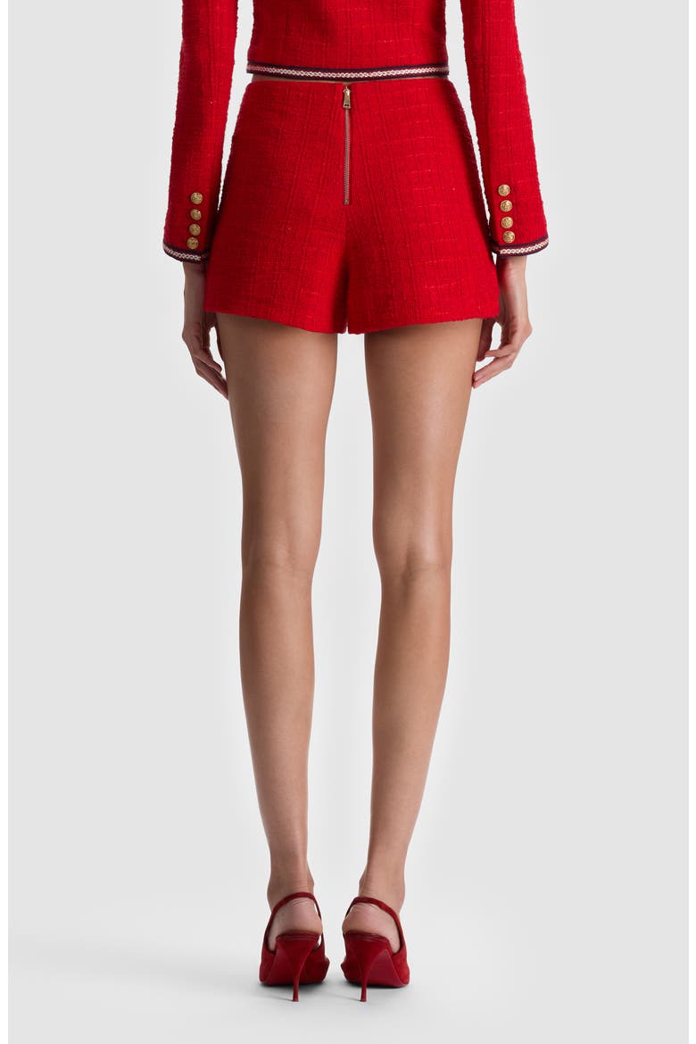 Troy Tweed Shorts, Alternate, color, CHILI PEPPER