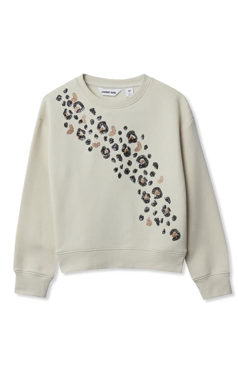 Girls Crew Neck Embroidered Sweatshirt