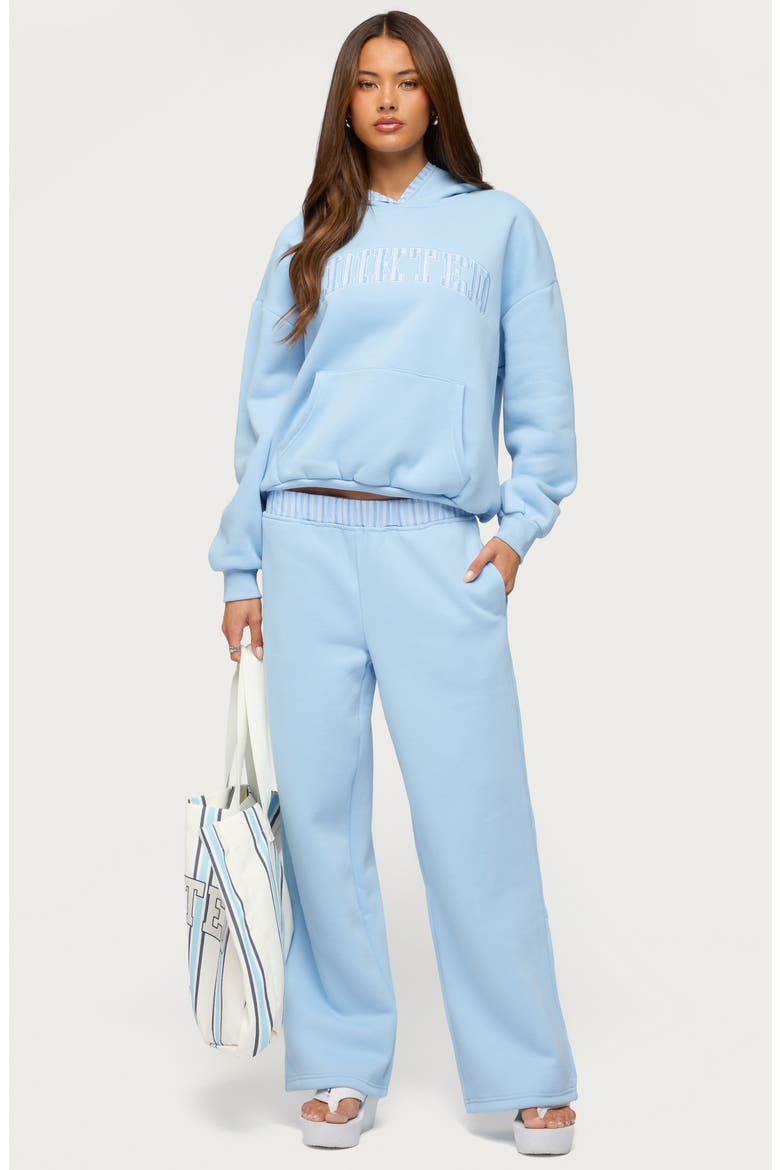 Core Stripe Oversize Hoodie, Alternate, color, BLUE
