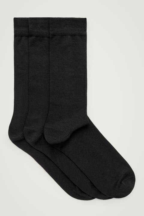 3-Pack Mercerized Cotton Socks