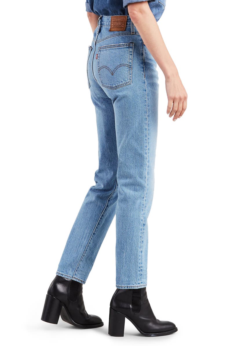 Levi's<sup>®</sup> Wedgie Icon Fit High Waist Ankle Jeans, Alternate, color,