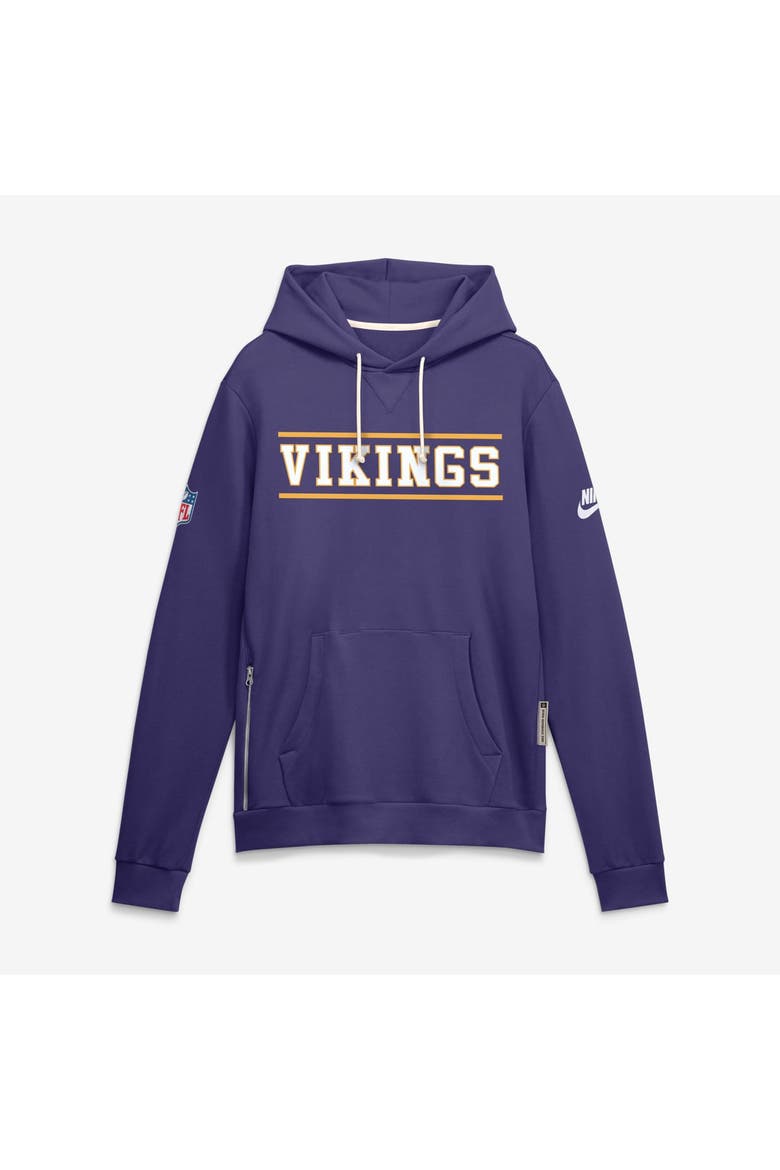 Men's Nike Purple Minnesota Vikings Standard Issue Replay Officials Alternate Dri-FIT Hoodie, Alternate, color, Purple