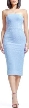 Dress the Population Viviana Sequin Strapless Sheath Dress