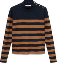 MANGO Split Cuff Button Front Cardigan