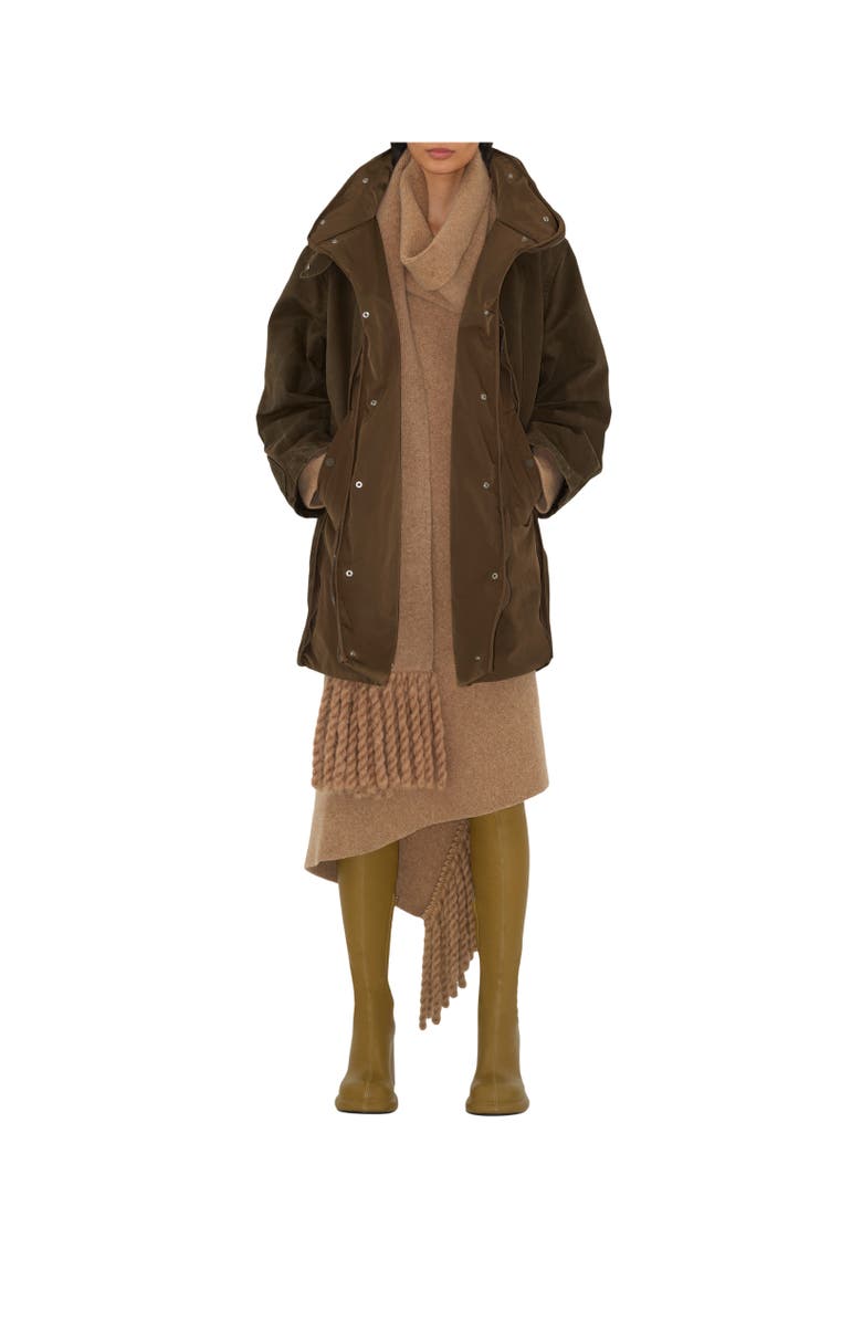 Burberry Detachable Warmer Cotton Parka, Alternate, color, 