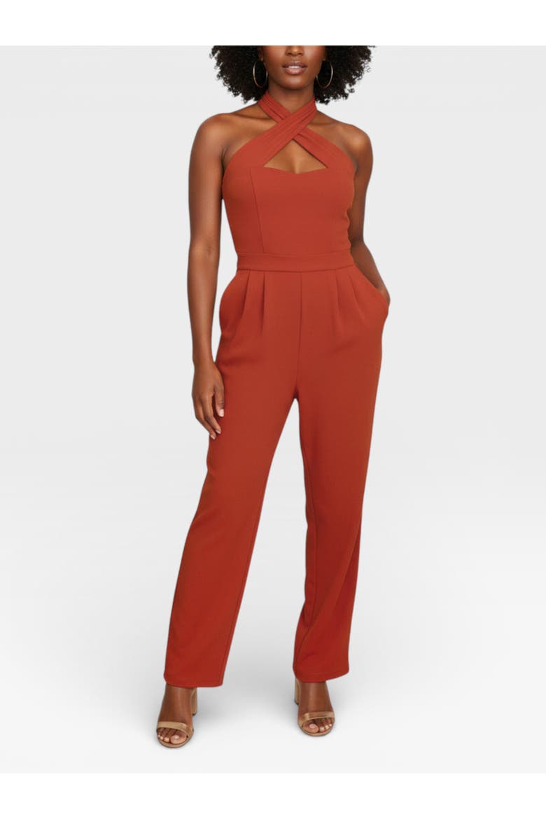 Roxie Halter  Jumpsuit, Main, color, Sienna