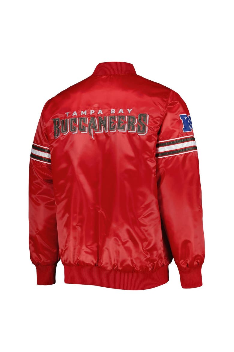 Men's Starter Red Tampa Bay Buccaneers The Pick and Roll Full-Snap Jacket, Alternate, color, Red