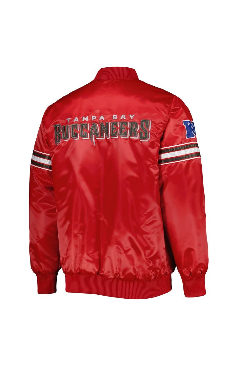 STARTER Men's Starter Red Tampa Bay Buccaneers The Pick and Roll Full-Snap Jacket, Alternate, color, Red