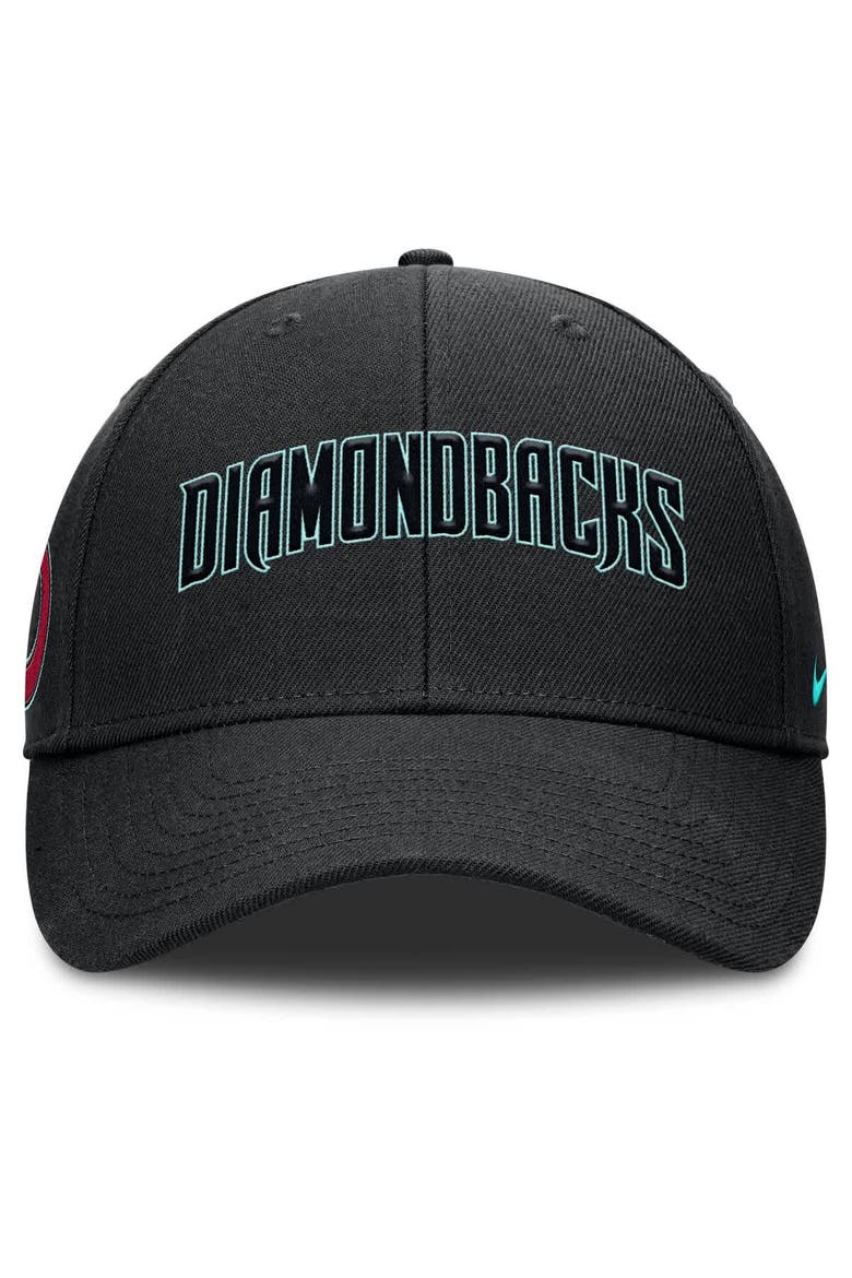 Men's Nike Black Arizona Diamondbacks Rise Gaberdine Adjustable Hat, Alternate, color, Black