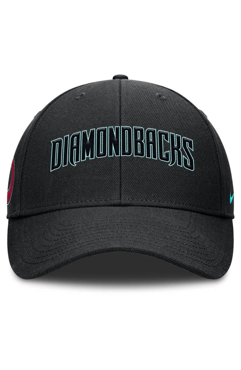 Nike Men's Nike Black Arizona Diamondbacks Rise Gaberdine Adjustable Hat, Alternate, color, Black