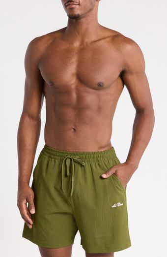 Stan Seersucker Swim Trunks