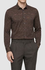 GARNET Dynamic Comfort Zigzag Print Shirt