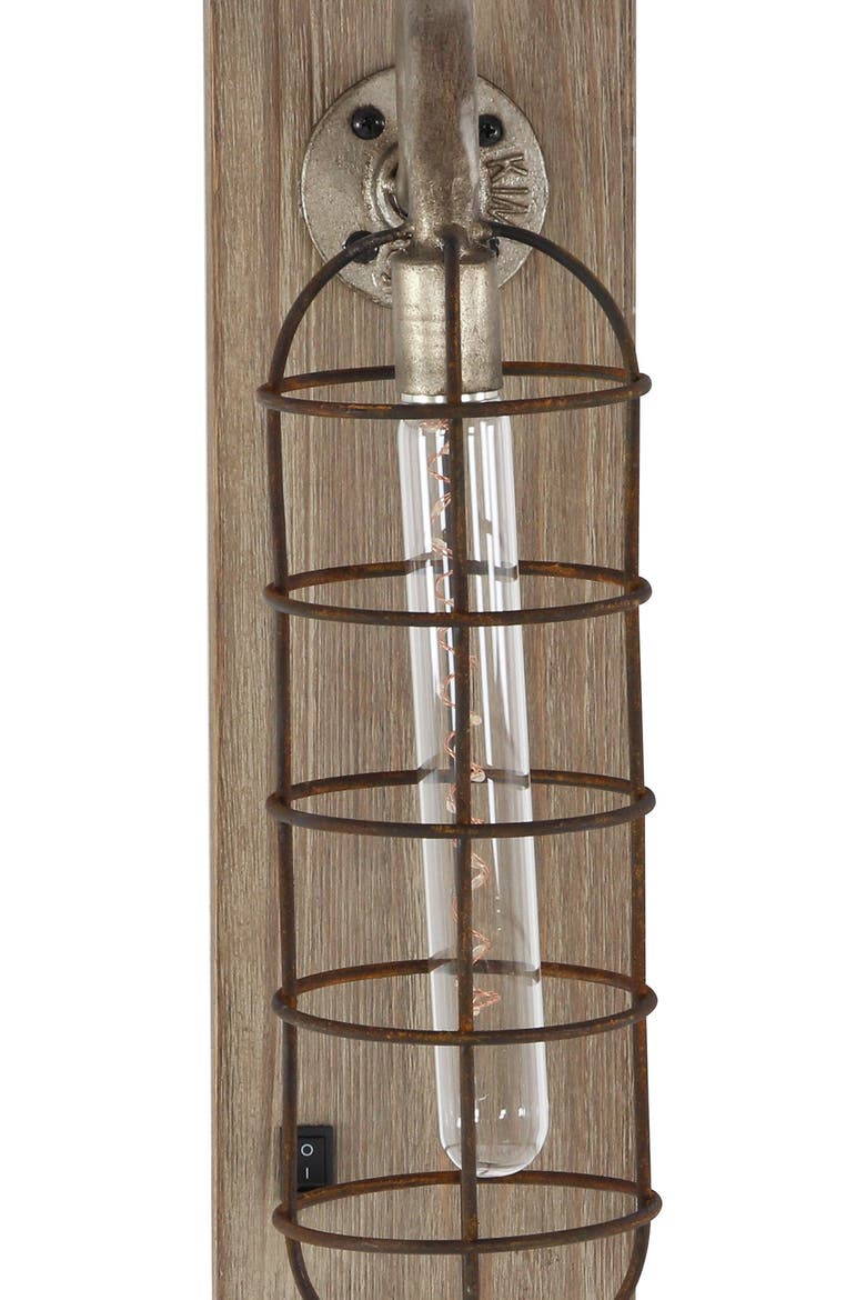 LED Wall Sconce, Alternate, color, BROWN BLACK
