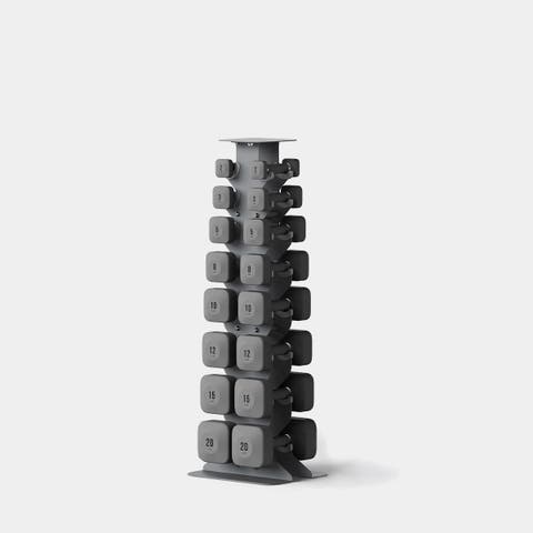 ProGrip Dumbbells Lower Set with Dark Rack