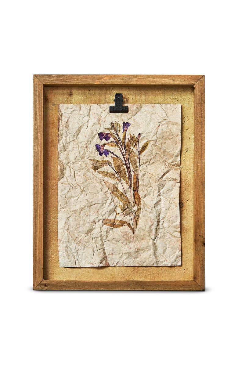 tag Wildflower Shadow Box Wall Art in Plum Purple Decorative Art, Main, color, Purple