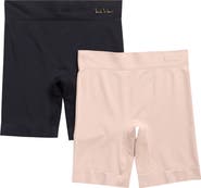Nicole Miller Bare Seamless 2-Pack Longline Shapewear Shorts