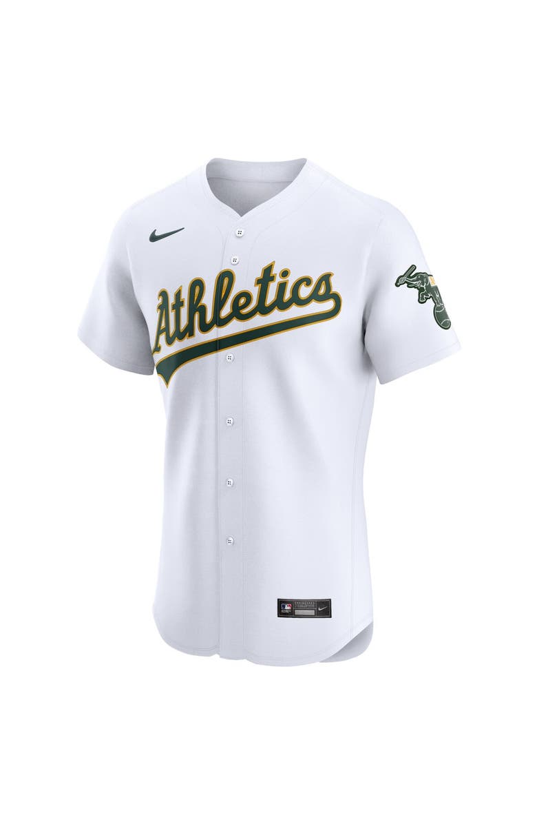 Nike Men's Nike White Oakland Athletics Home Elite Jersey, Alternate, color,