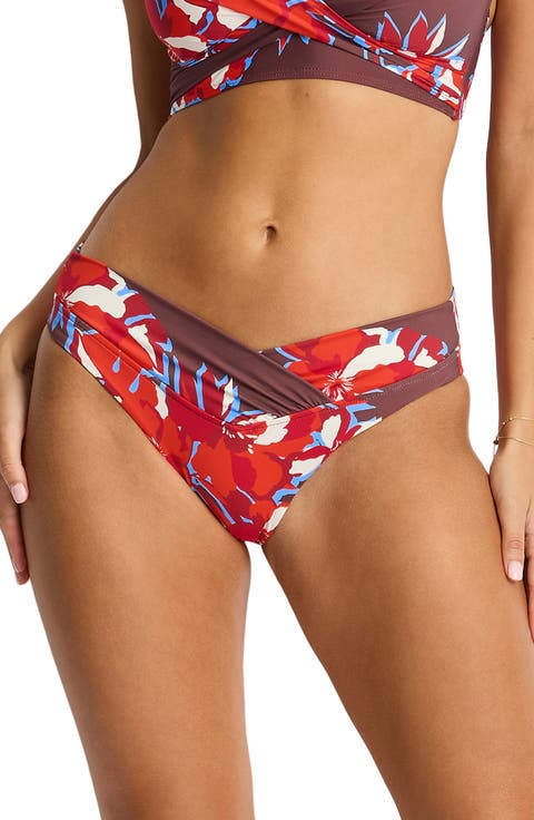 V-Front Mid Rise Bikini Bottoms