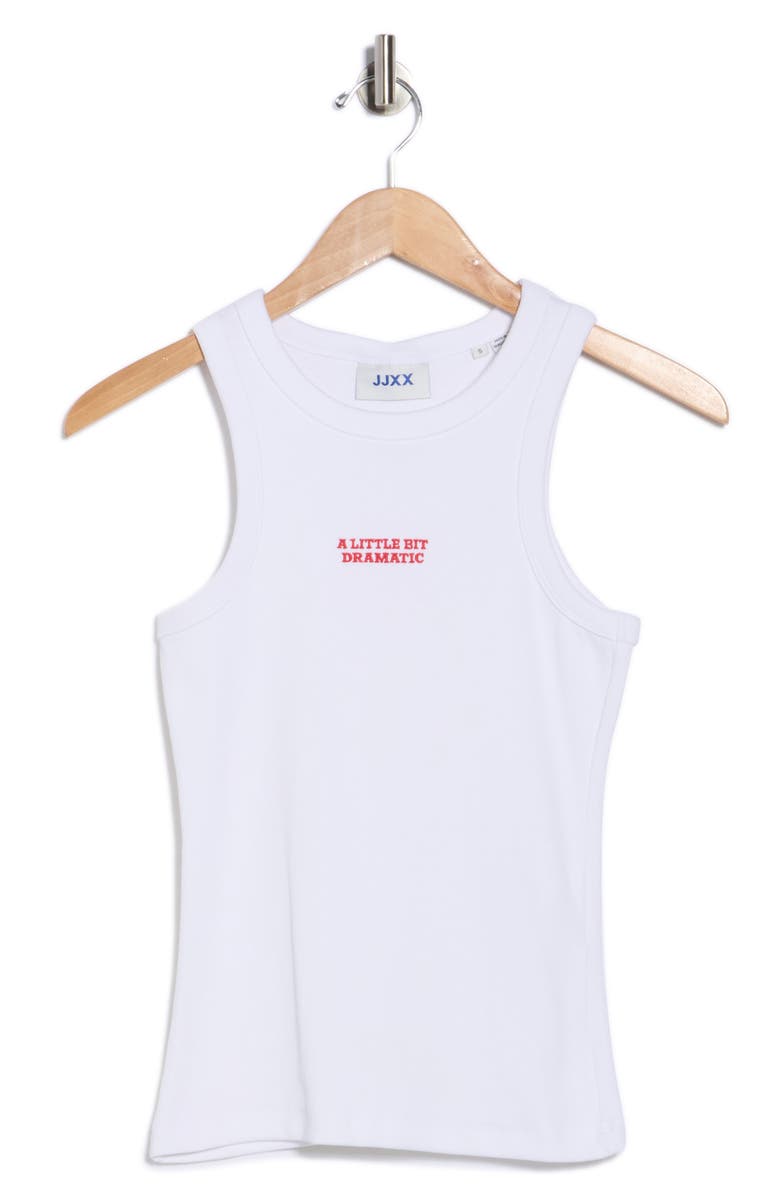 JJXX Forest Embroidered Tank Top, Alternate, color, Bright White