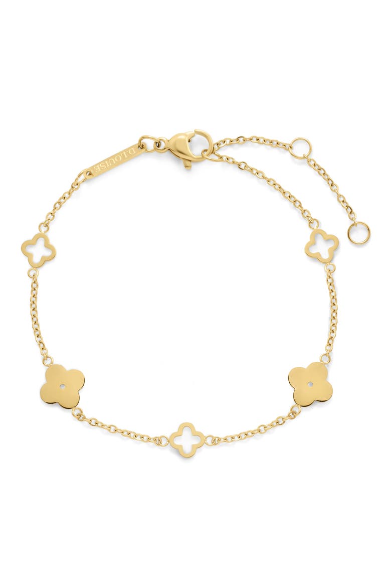 Multi Clover Bracelet, Main, color, GOLD