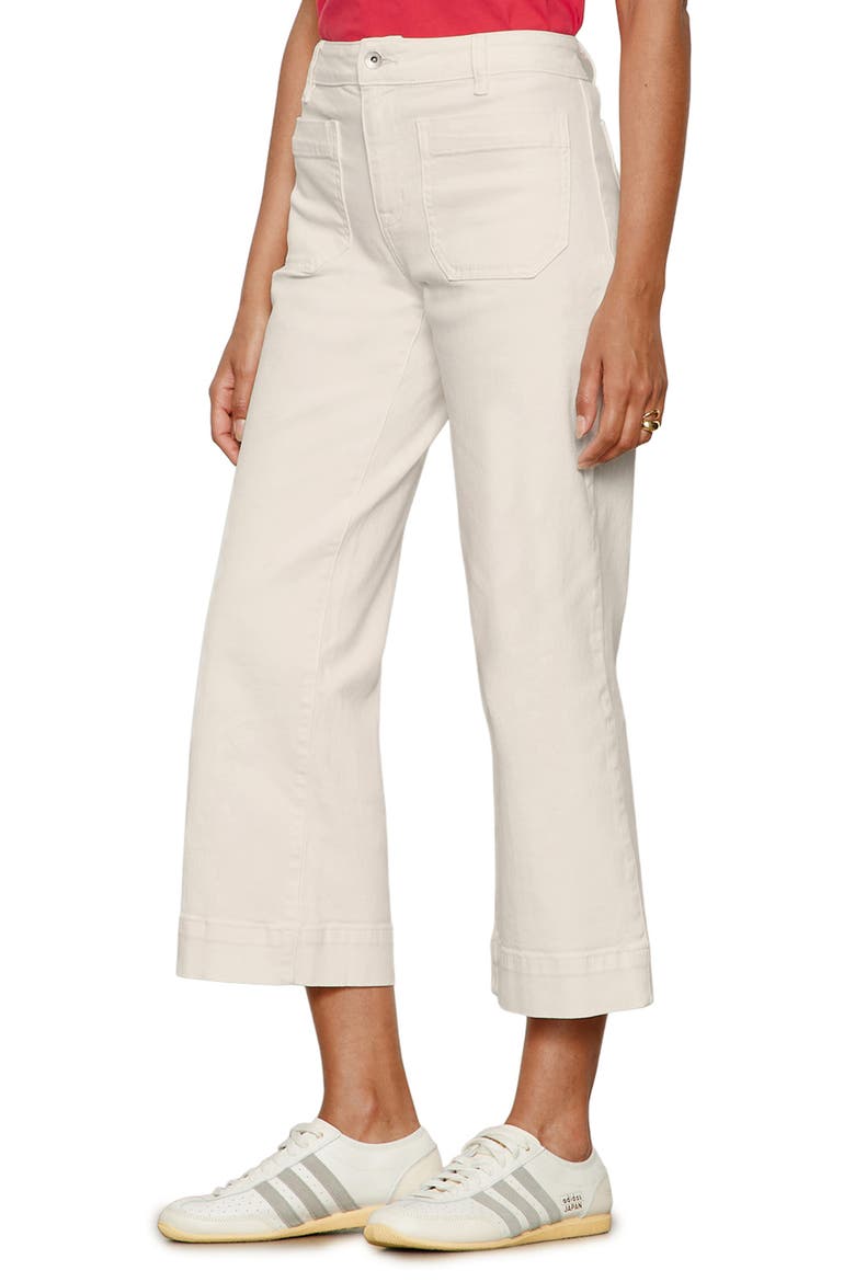 The Marine Crop Denim Pants, Alternate, color, PINK MILK
