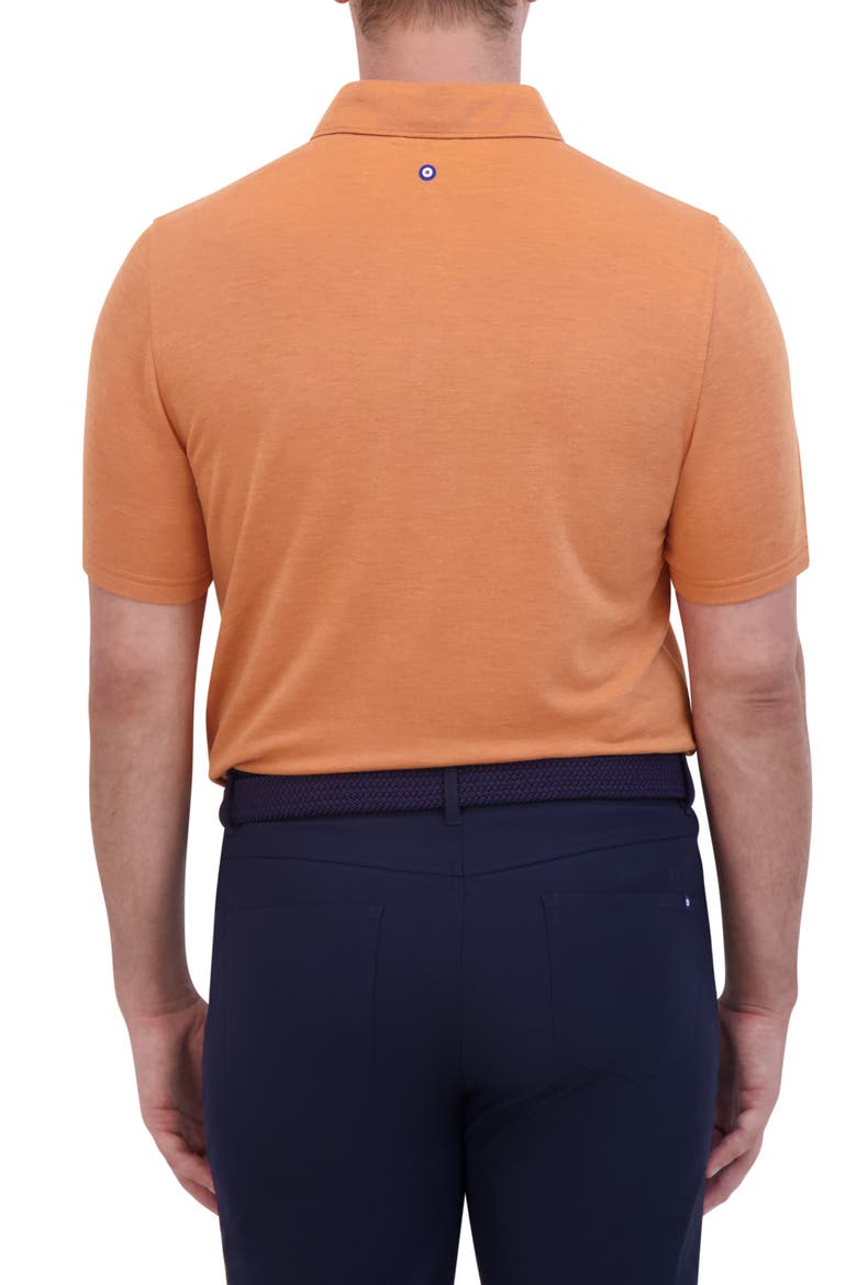 Sports Fit Tech Jersey Polo, Alternate, color, AMBER
