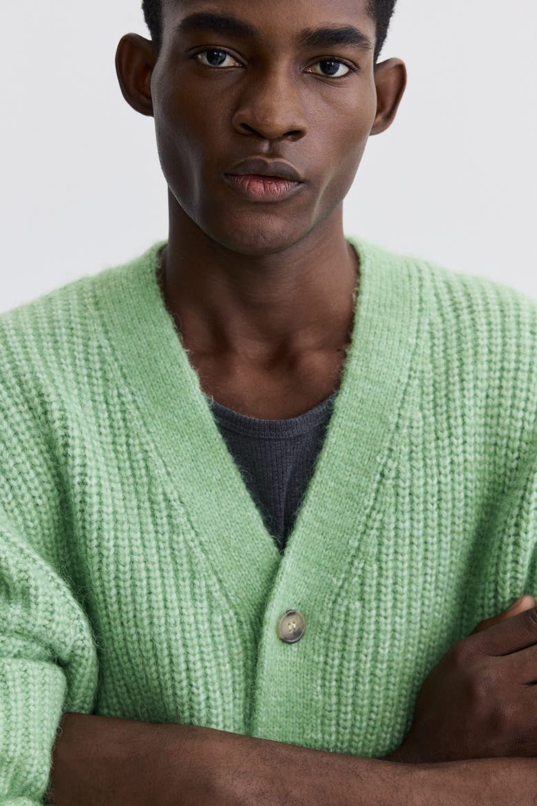 Loose Fit Cardigan, Alternate, color, Green
