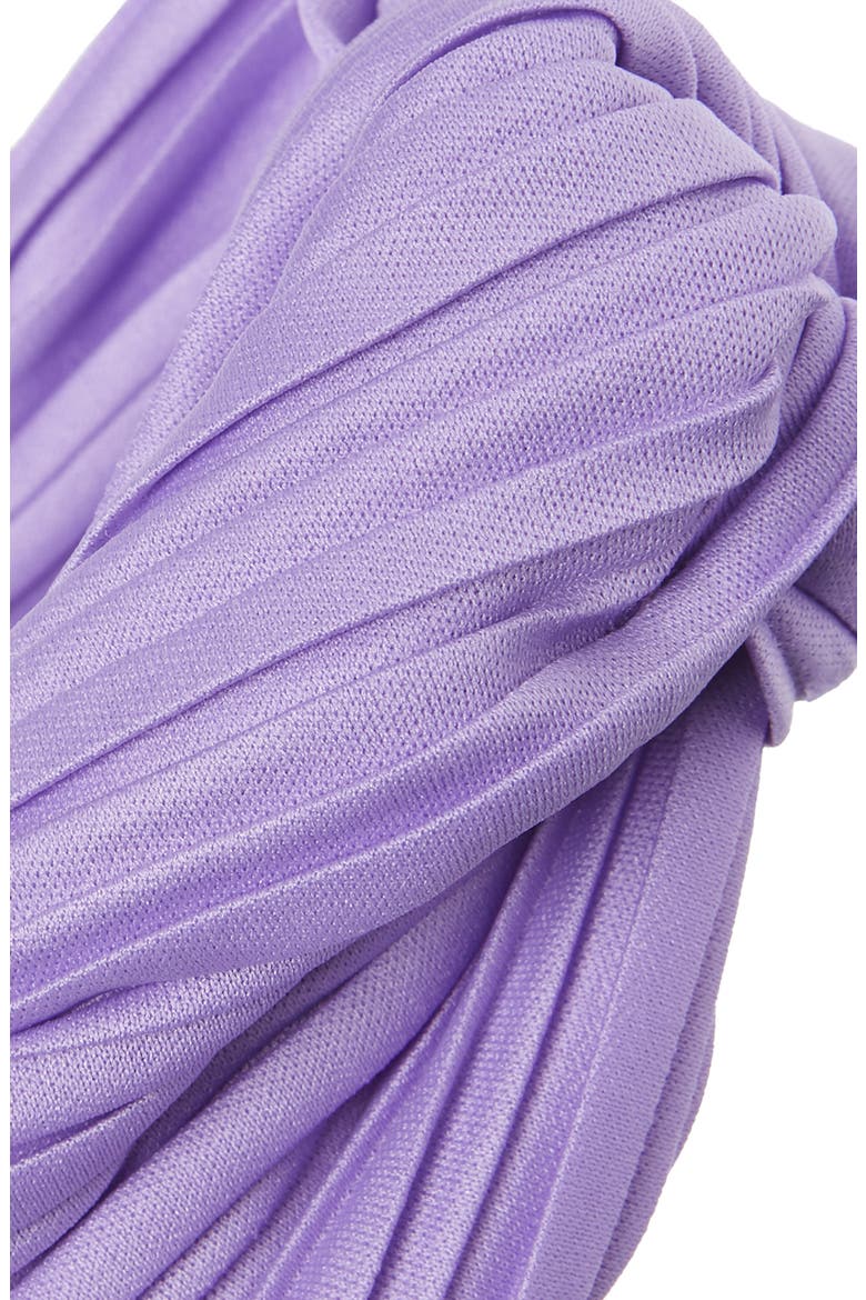 Pleated Head Wrap, Alternate, color, PURPLE